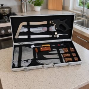 Mallette de Couteaux de Cuisine Haut de Gamme en Acier Inoxydable - 10 Pièces