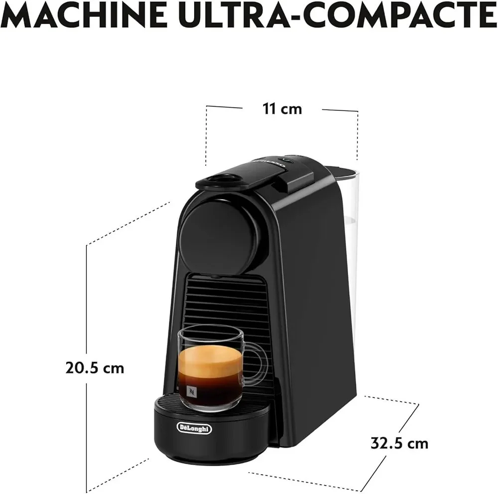 Nespresso De’Longhi Machine à Café Essenza Mini Noir, 19 Bars EN85.B noir – Image 3