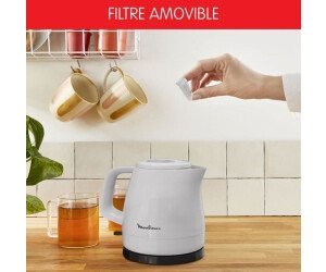 Bouilloire Électrique Sans Fil 2400W 800mL Avec Filtre Anti-calcaire Et Arrêt Automatique Simpleo Moulinex BY153B10 – Image 6