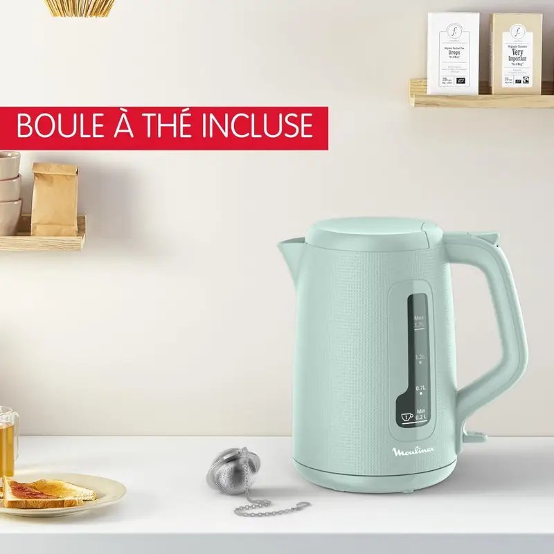 Bouilloire MOULINEX Morning 1.7L -Eucalyptus BY2M1310 – Image 7