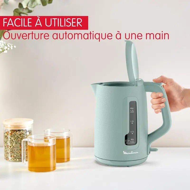Bouilloire MOULINEX Morning 1.7L -Eucalyptus BY2M1310 – Image 3