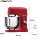 Robot Pétrin Professionnel 1000W Bol 5L Et Fonctions Planetaires kMix Kenwood KMX751ARD rouge – Image 2