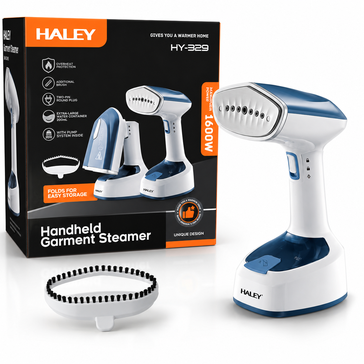 Défroisseur à Vapeur de Voyage Pliable 1600W HALEY HY-329 – Image 2