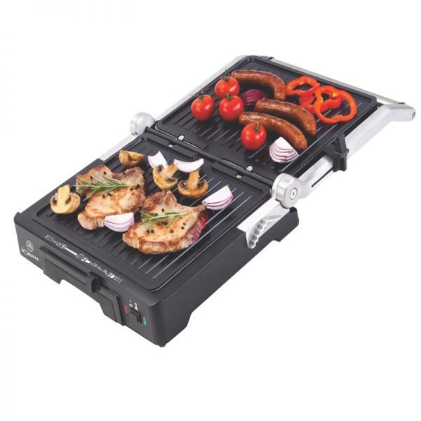 panineuse et Grill Viande robuste inox 2000W GV2000 Noir – Image 4