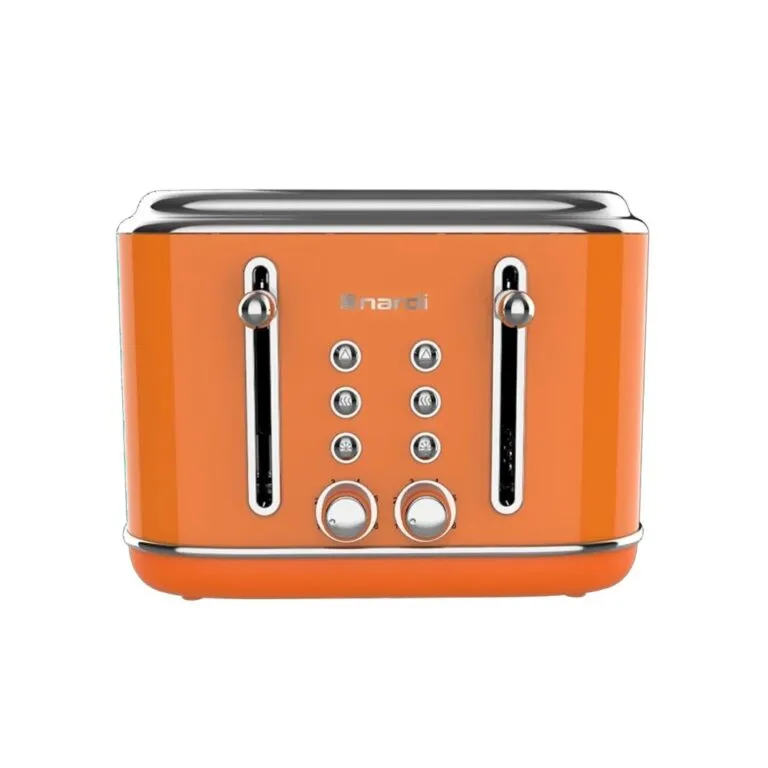 Grille pain NARDI Rétro Orange 2300W 4 tranches NGP420CAO – Image 3