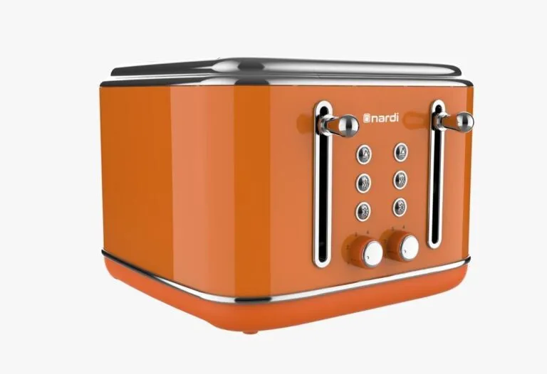 Grille pain NARDI Rétro Orange 2300W 4 tranches NGP420CAO – Image 4
