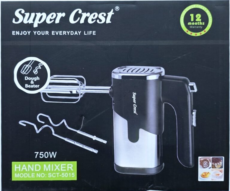 Batteur inox avec Accessoires 750 W SuperCrest SCT-5015 – Image 3