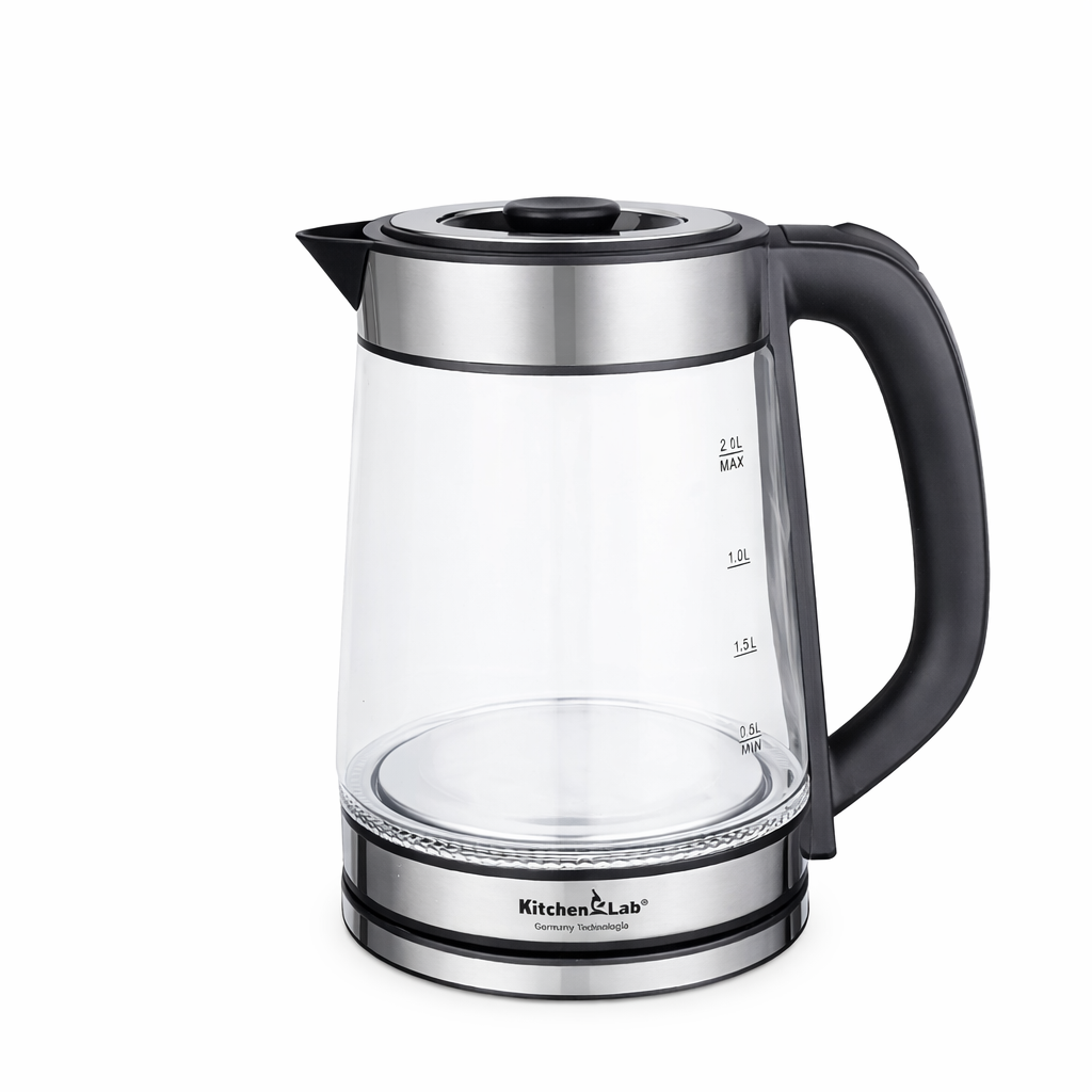 Bouilloire LED En Verre 2L 1500W KitchenLab KT-B001 – Image 2