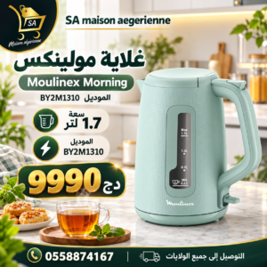 Bouilloire MOULINEX Morning 1.7L -Eucalyptus BY2M1310