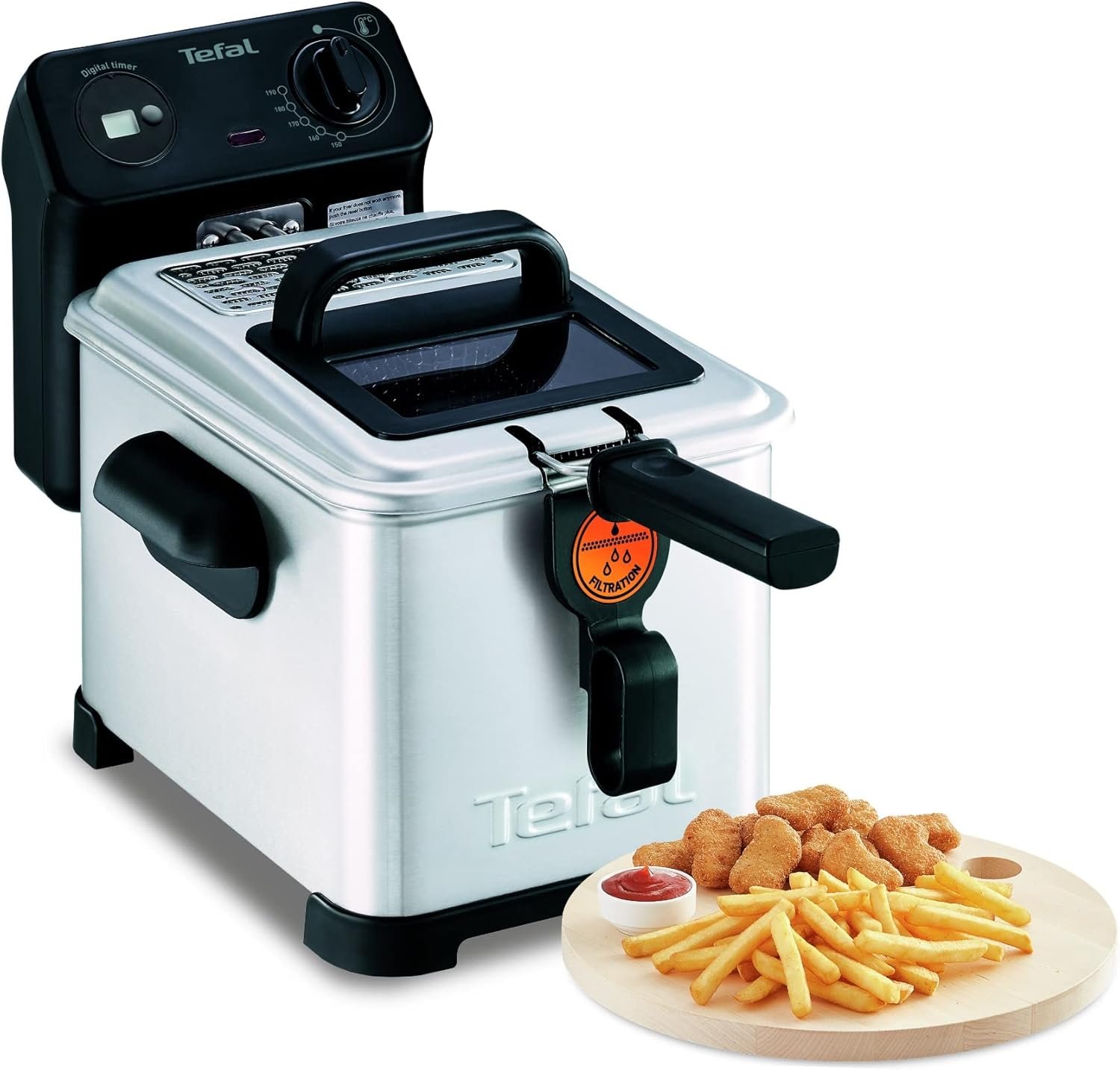 Friteuse inox 4L 2400W Filtra Pro Tefal Original – Image 2