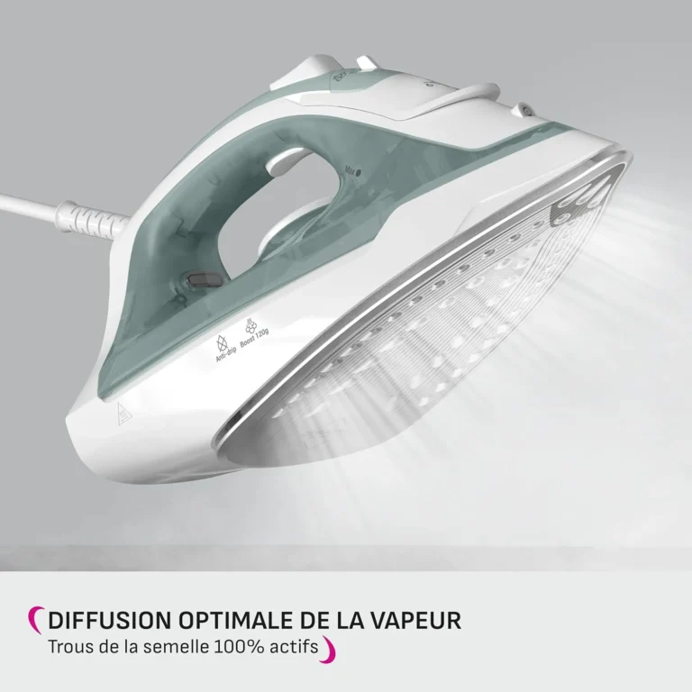 Fer À Repasser À Vapeur 2000W 240mL Avec Chauffe Rapide 30s Et Semelle Céramique Calor FV2C42C0 – Image 4