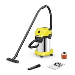 Aspirateur Souffleur 2 en 1 Eau Et Poussière en inox 1000W 19L | Karcher WD3