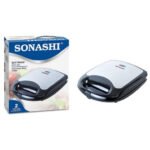 Grill à Viande et Panini inox 1100W – 26.5cm X 22.5 CM – SGT-851 Sonashi – Image 5