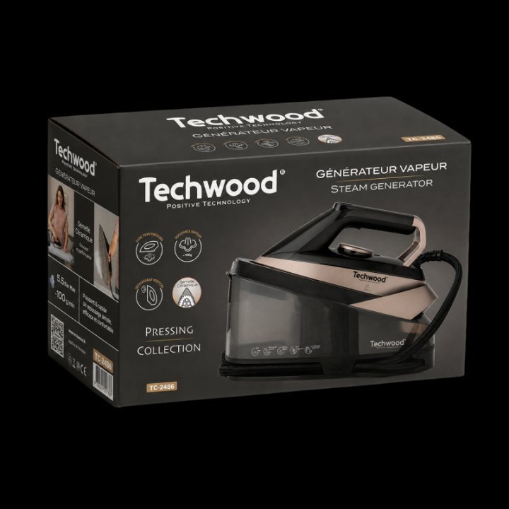 Centrale a vapeur haute performance 5,5 bars 2400W Techwood TC2486 – Image 7