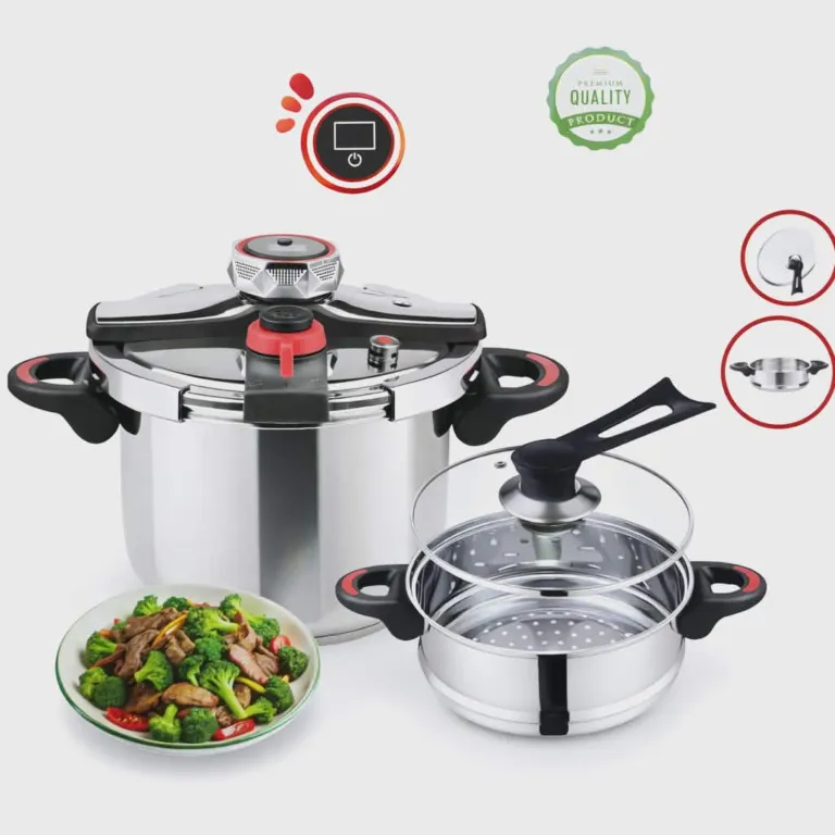 Cocotte Minute 08L 2 en 1 en Inox 18/10 avec minuterie Unipro Original UP-CM8M Qualité 1er choix – Image 3