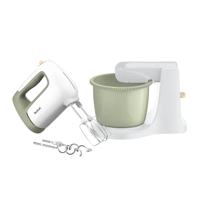 Batteur Électrique Avec Bol 2.5L 500W 5Vitesses Avec Turbo Tefal Original HT464010 – Image 5