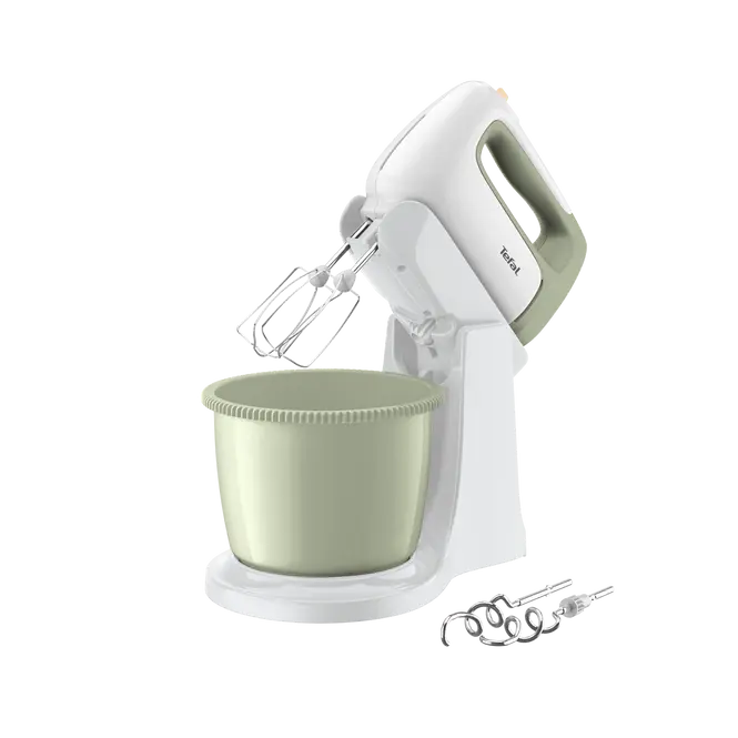 Batteur Électrique Avec Bol 2.5L 500W 5Vitesses Avec Turbo Tefal Original HT464010 – Image 4