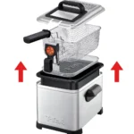 Friteuse inox Tefal 4 L – 2400W Avec minuteur mécanique Tefal Original Filtra Pro FR516110 – Image 3