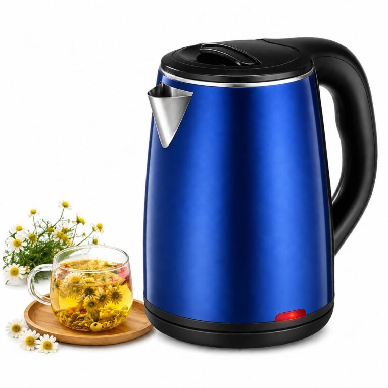 Bouilloire inox sans fil 1.8L 1800W PlanetSat PKT-186 Bleu – Image 2