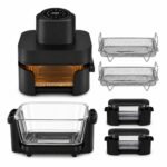 Airfryer Digital 4 en 1 Avec Bac en verre 6L+4.2L 1600W Sonashi SAF-642G – Image 3