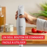 Mixeur Plongeant 350W À Lames Inox Zelkrom Tefal HB12AN10 Blanc – Image 7