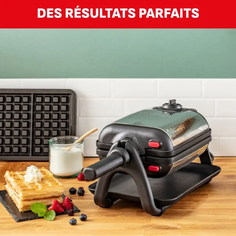 Gaufrier Électrique 1200W Professionnel Avec Thermostat Réglable Et Plaques Amovibles Tefal WM756D12 – Image 6
