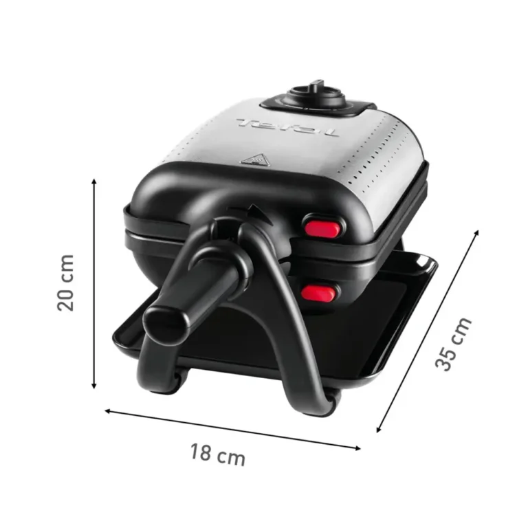 Gaufrier Électrique 1200W Professionnel Avec Thermostat Réglable Et Plaques Amovibles Tefal WM756D12 – Image 4