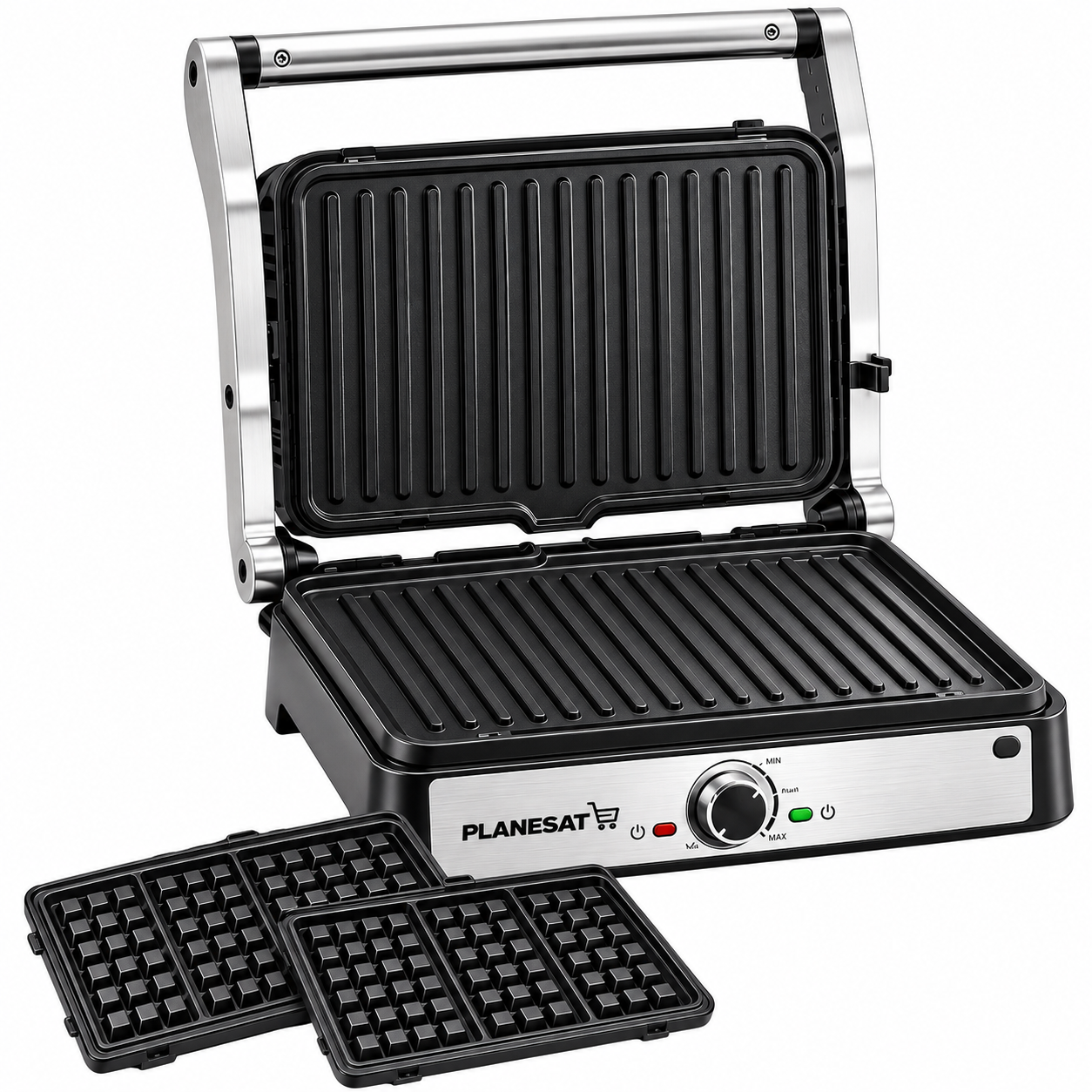 Panineuse inox 2en1 2000W 180° planesat PCG-152-GW – Image 2