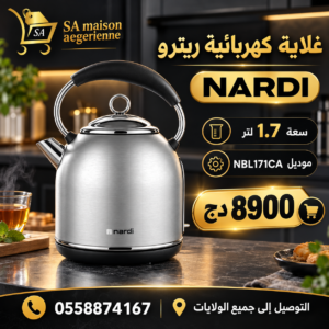 Bouilloire NARDI Rétro Argenté 1,7 L NBL171CA