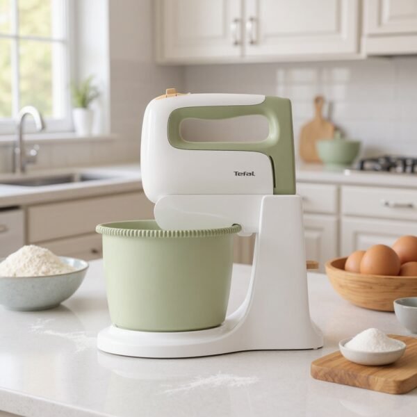 Batteur Électrique Avec Bol 2.5L 500W 5Vitesses Avec Turbo Tefal Original HT464010 – Image 2