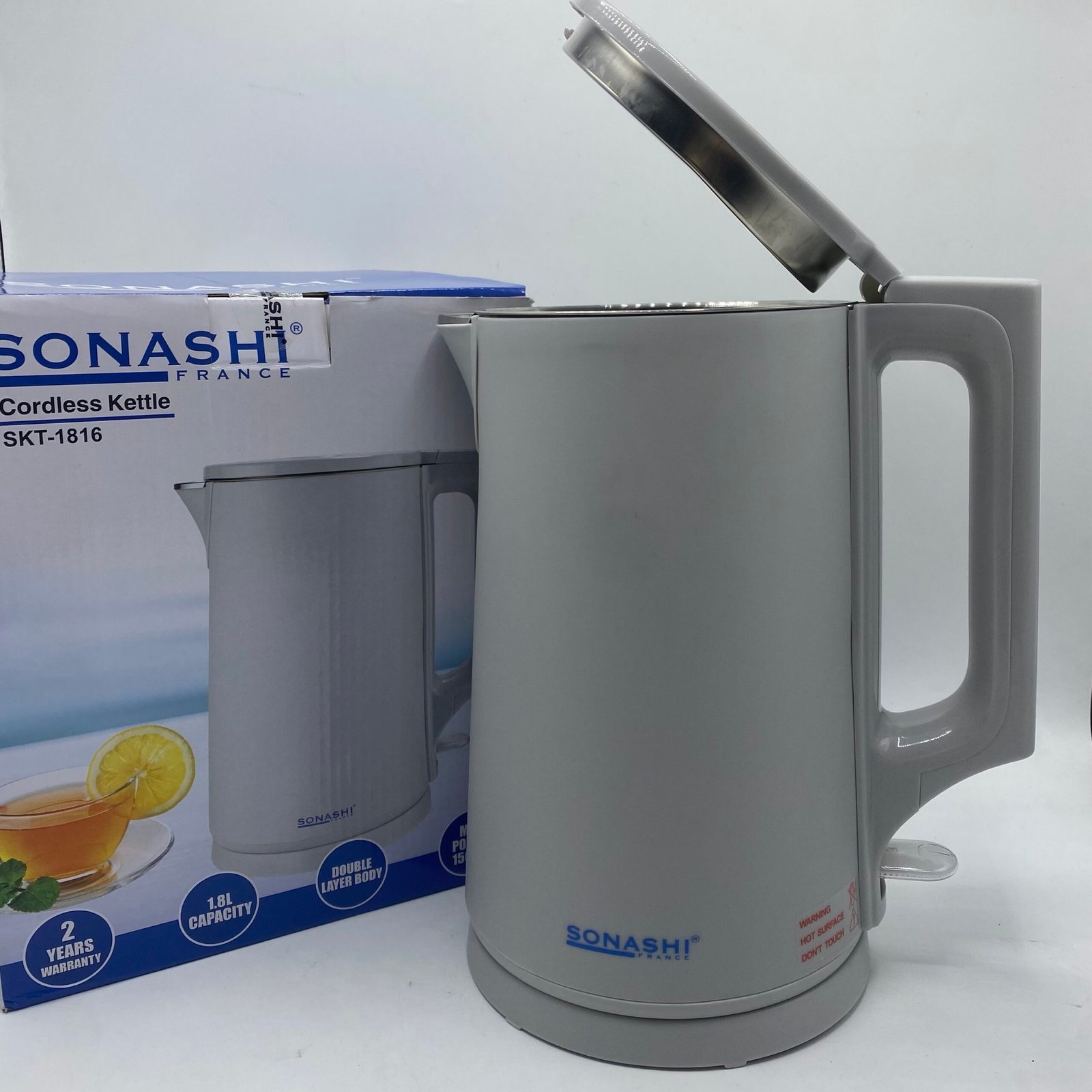 Bouilloire Sans fil 1,8 Litre 1500W Sonashi SKT-1816 – Image 2