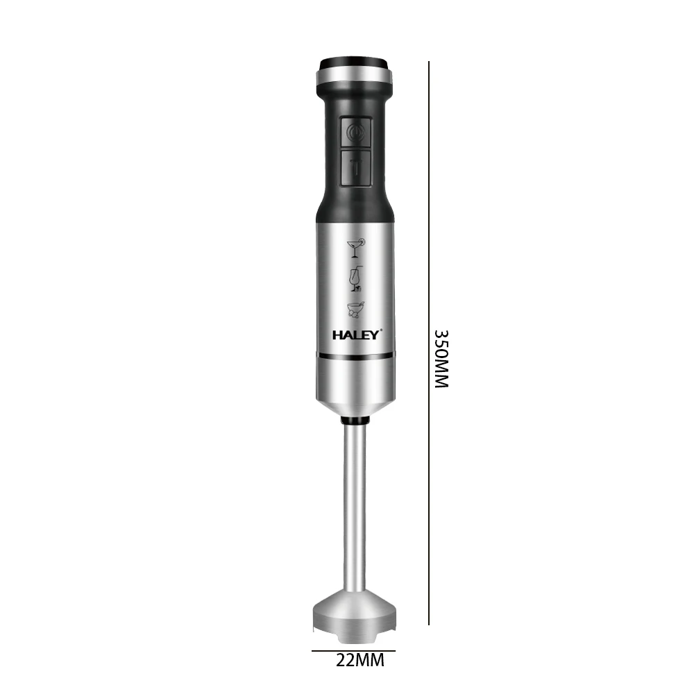 Mixeur plongeant inox 4 en 1 – 1200W 04 Lames HALEY HY-1014 – Image 8