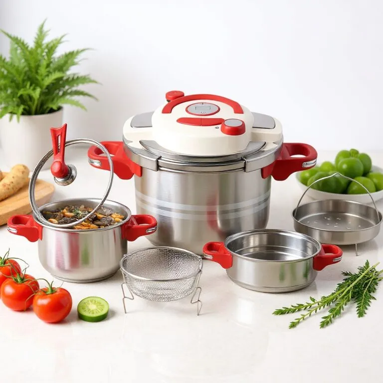 Cocotte minute clipso 8 pcs 05+07 L avec minuterie en Inox 18/10 Unipro Original UP-CM7+5SB – Image 2